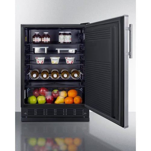 Summit Refrigerators Summit 24" Wide All-Refrigerator FF708BLSSRS