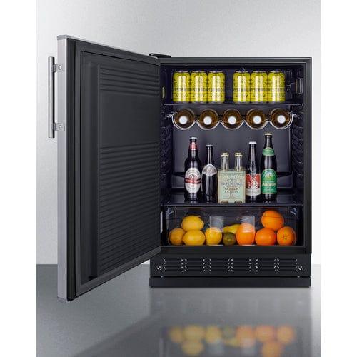 Summit Outdoor All-Refrigerator Summit 24&quot; Wide All-Refrigerator FF708BLSSRSLHD