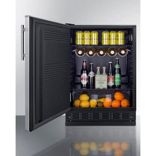 Summit Outdoor All-Refrigerator Summit 24" Wide All-Refrigerator FF708BLSSRSLHD