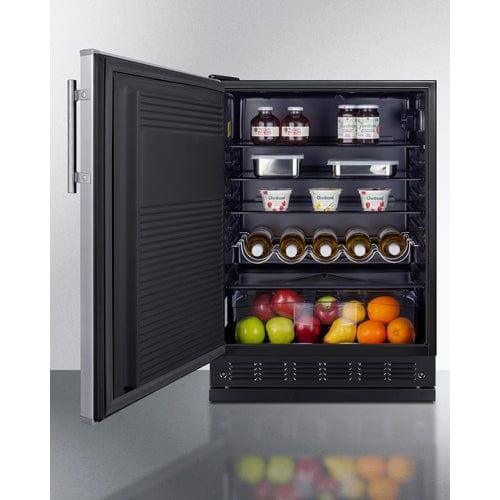 Summit Outdoor All-Refrigerator Summit 24&quot; Wide All-Refrigerator FF708BLSSRSLHD