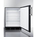 Summit All-Refrigerator Summit 24" Wide All-Refrigerator FF7LBLKMBL