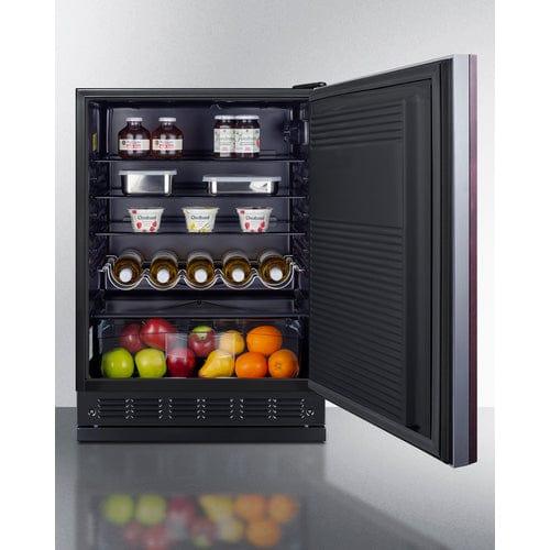 Summit Refrigerators Summit 24" Wide All-Refrigerator (Panel Not Included) FF708BLSSRSIF