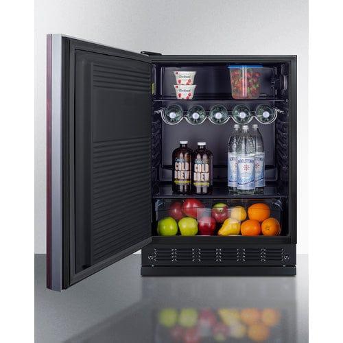 Summit Refrigerators Summit 24&quot; Wide All-Refrigerator (Panel Not Included) FF708BLSSRSIFLHD