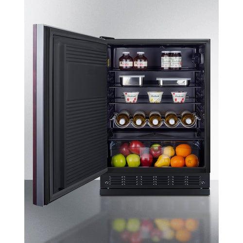 Summit Refrigerators Summit 24&quot; Wide All-Refrigerator (Panel Not Included) FF708BLSSRSIFLHD