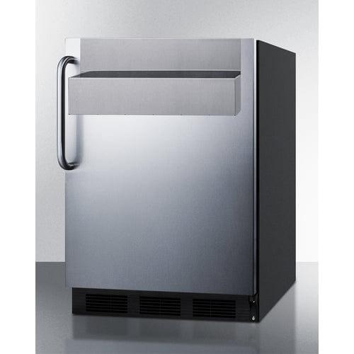 Summit All-Refrigerator Summit 24&quot; Wide All-Refrigerator with Speed Rail FF7BKSSTBSR