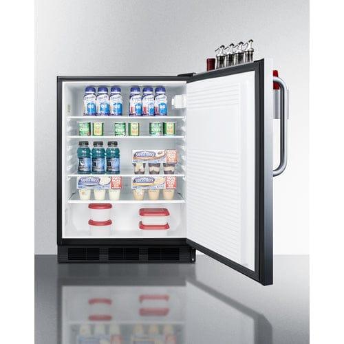 Summit All-Refrigerator Summit 24&quot; Wide All-Refrigerator with Speed Rail FF7BKSSTBSR