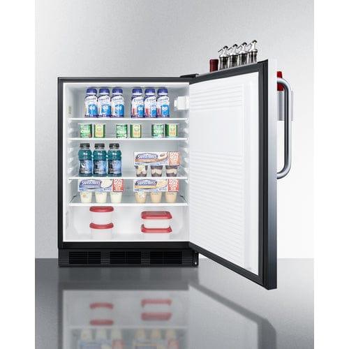Summit All-Refrigerator Summit 24" Wide All-Refrigerator with Speed Rail FF7BKSSTBSR