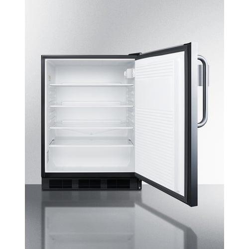 Summit All-Refrigerator Summit 24" Wide All-Refrigerator with Speed Rail FF7BKSSTBSR