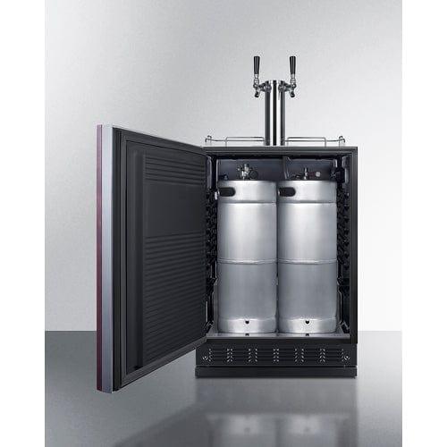 Summit Kegerator Summit 24" Wide Beer Kegerator (Panel Not Included) SBC7BRSIFLHD