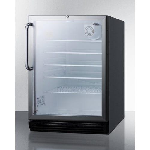 Summit Beverage Center Summit  24&quot; Wide Beverage Center, ADA Compliant SCR600BGLTBADA