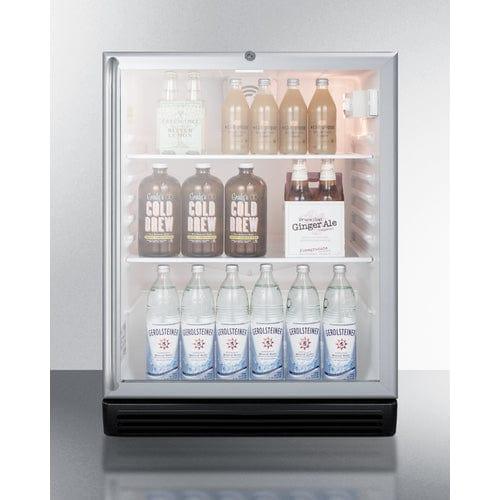 Summit Beverage Center Summit  24&quot; Wide Beverage Center SCR600BGLSHADA