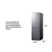 Summit Refrigerators Summit 24" Wide Bottom Freezer Refrigerator FFBF235PLLHD