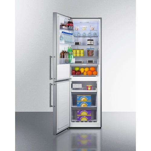 Summit Refrigerators Summit 24&quot; Wide Bottom Freezer Refrigerator FFBF235PLLHD