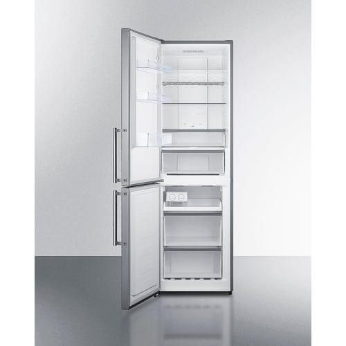 Summit Refrigerators Summit 24" Wide Bottom Freezer Refrigerator FFBF235PLLHD