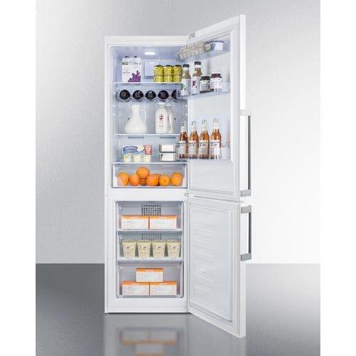 Summit Refrigerators Summit 24" Wide Bottom Freezer Refrigerator FFBF241W