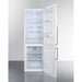 Summit Refrigerators Summit 24" Wide Bottom Freezer Refrigerator FFBF241W