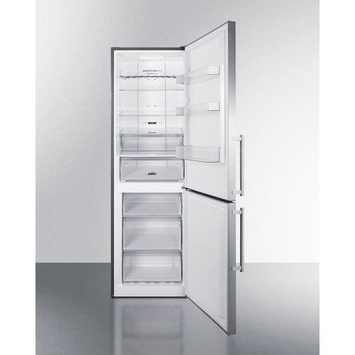 Summit Refrigerators Summit 24" Wide Bottom Freezer Refrigerator FFBF249SS2
