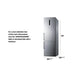 Summit Refrigerators Summit 24" Wide Bottom Freezer Refrigerator FFBF249SS2