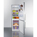 Summit Refrigerators Summit 24" Wide Bottom Freezer Refrigerator FFBF249SS2