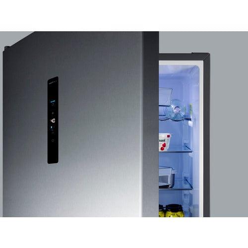 Summit Refrigerators Summit 24" Wide Bottom Freezer Refrigerator FFBF249SS2LHD