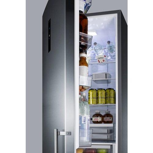 Summit Refrigerators Summit 24" Wide Bottom Freezer Refrigerator With Icemaker FFBF181ES2IMLHD