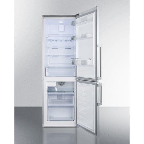 Summit Refrigerators Summit 24&quot; Wide Bottom Freezer Refrigerator With Icemaker FFBF247SSIM