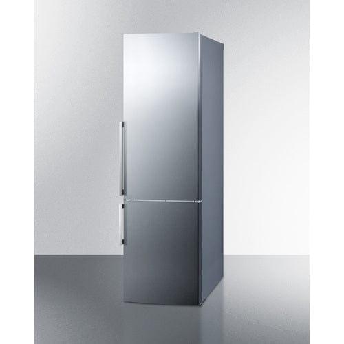 Summit Refrigerators Summit 24&quot; Wide Bottom Freezer Refrigerator With Icemaker FFBF247SSIM