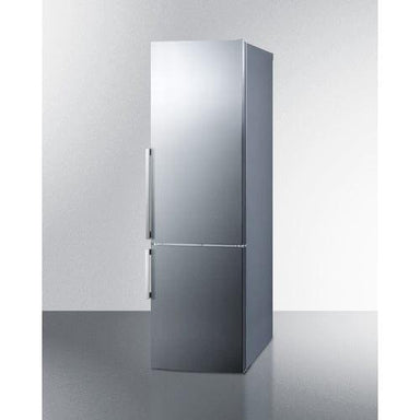 Summit Refrigerators Summit 24" Wide Bottom Freezer Refrigerator With Icemaker FFBF247SSIM