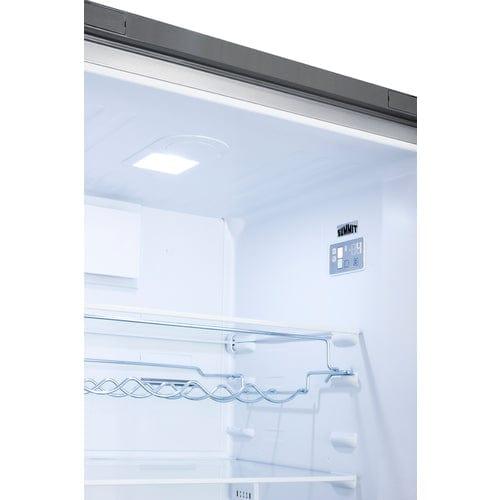 Summit Refrigerators Summit 24&quot; Wide Bottom Freezer Refrigerator With Icemaker FFBF247SSIMLHD