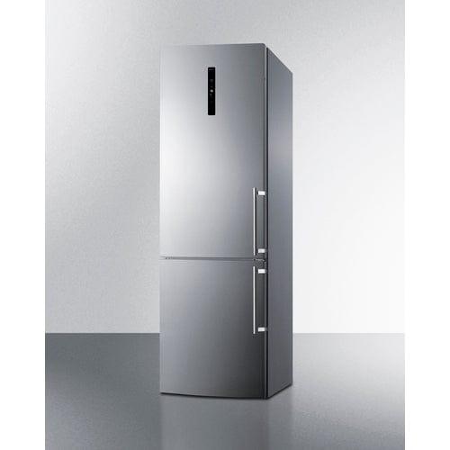 Summit Refrigerators Summit 24" Wide Bottom Freezer Refrigerator with Icemaker FFBF249SS2IMLHD