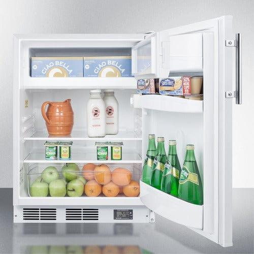 Summit Refrigerators Summit 24&quot; Wide Break Room Refrigerator-Freezer, ADA Compliant BKRF661BIADA