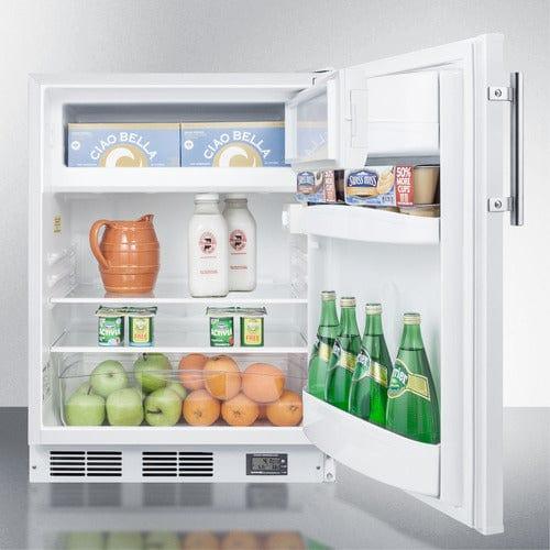 Summit Refrigerators Summit 24" Wide Break Room Refrigerator-Freezer, ADA Compliant BKRF661BIADA