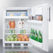 Summit Refrigerators Summit 24" Wide Break Room Refrigerator-Freezer, ADA Compliant BKRF661BIADA