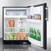 Summit Refrigerators Summit 24" Wide Break Room Refrigerator-Freezer, ADA Compliant BKRF663BBIADA