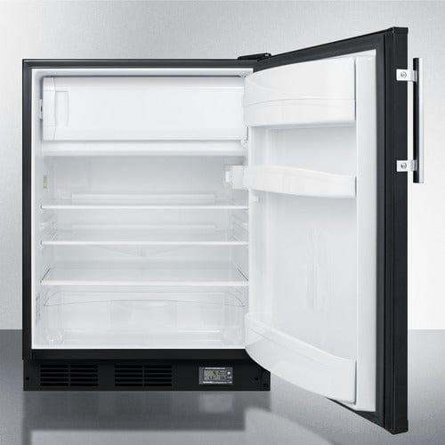 Summit Refrigerators Summit 24&quot; Wide Break Room Refrigerator-Freezer, ADA Compliant BKRF663BBIADA