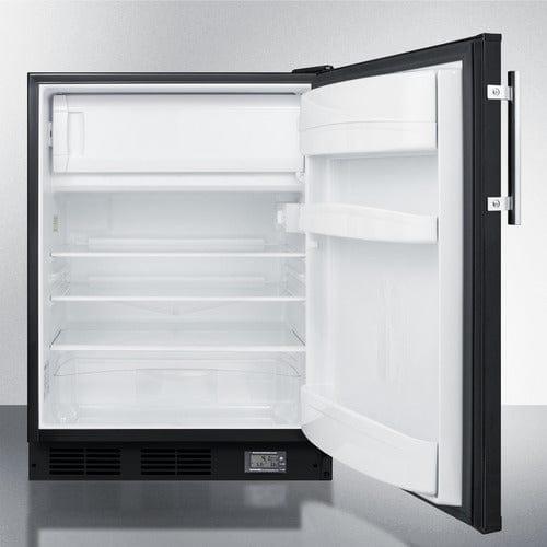Summit Refrigerators Summit 24" Wide Break Room Refrigerator-Freezer, ADA Compliant BKRF663BBIADA