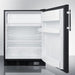 Summit Refrigerators Summit 24" Wide Break Room Refrigerator-Freezer, ADA Compliant BKRF663BBIADA