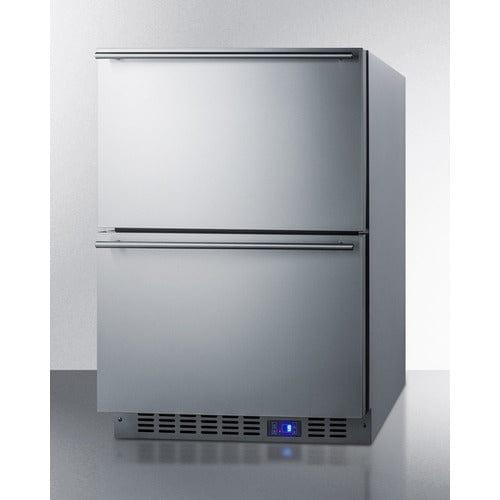 Summit Refrigerators Summit 24&quot; Wide Built-In 2-Drawer All-Refrigerator CL2R248