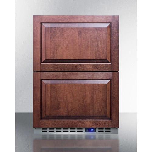 Summit Refrigerators Summit 24" Wide Built-In 2-Drawer All-Refrigerator FF642D