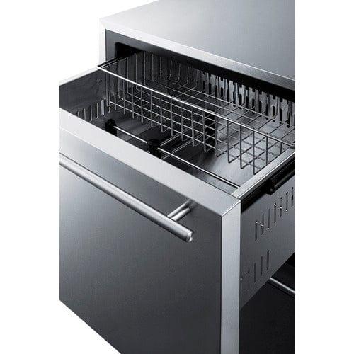 Summit Refrigerators Summit 24" Wide Built-In 2-Drawer All-Refrigerator FF642D