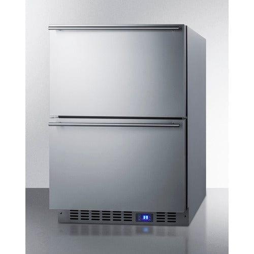 Summit Refrigerators Summit 24" Wide Built-In 2-Drawer All-Refrigerator FF642D