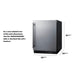 Summit Freezers Summit 24" Wide Built-In All-Freezer, ADA Compliant ALFZ51