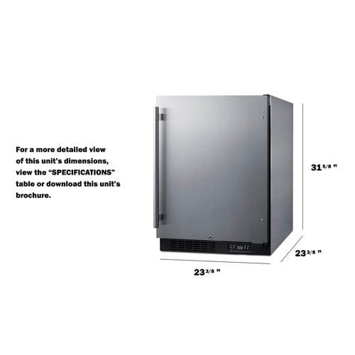 Summit Freezers Summit 24&quot; Wide Built-In All-Freezer, ADA Compliant ALFZ51CSS