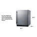 Summit Freezers Summit 24" Wide Built-In All-Freezer, ADA Compliant ALFZ51CSS