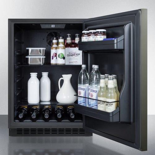 Summit Refrigerators Summit 24" Wide Built-In All-Refrigerator, ADA Compliant AL54KSHH