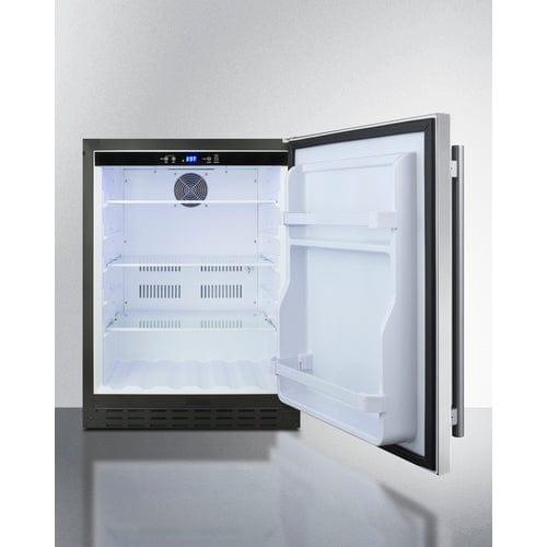 Summit Refrigerators Summit 24&quot; Wide Built-In All-Refrigerator, ADA Compliant AL55CSS