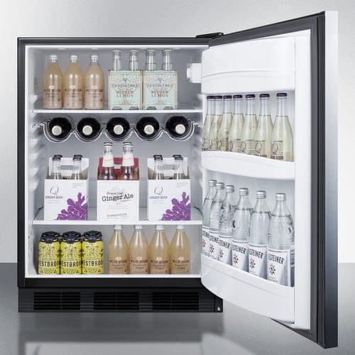 Summit Refrigerators Summit 24&quot; Wide Built-In All-Refrigerator, ADA Compliant AR5BS