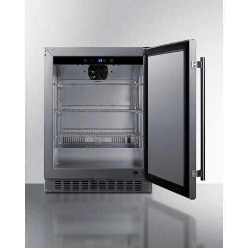 Summit Freezers Summit 24&quot; Wide Built-In All-Refrigerator, ADA Compliant ASDS2413CSS