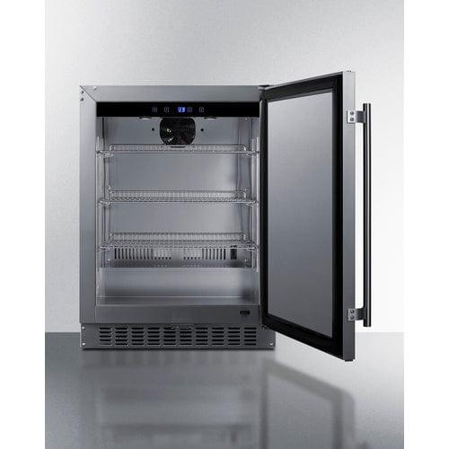 Summit Freezers Summit 24" Wide Built-In All-Refrigerator, ADA Compliant ASDS2413CSS