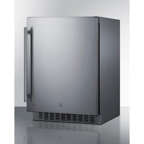 Summit Freezers Summit 24" Wide Built-In All-Refrigerator, ADA Compliant ASDS2413CSS